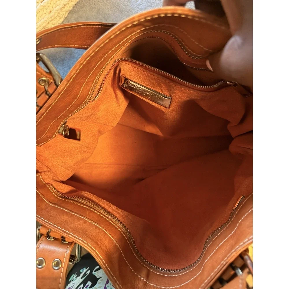Marc Jacobs Women's Leather Medium Tote Brown Shoulder Bag Handbag Purse